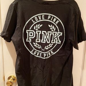 PINK black tee